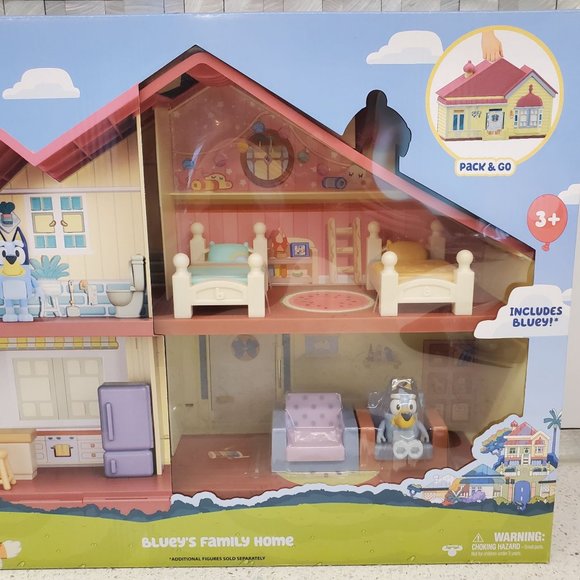 Blueys Family Home Blueys House Bluey and Bingo Bluey Toys - Picture 2 of 11